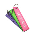 Personalized Shape Design Custom Logo Keyring Embroidery Keychain For Bag